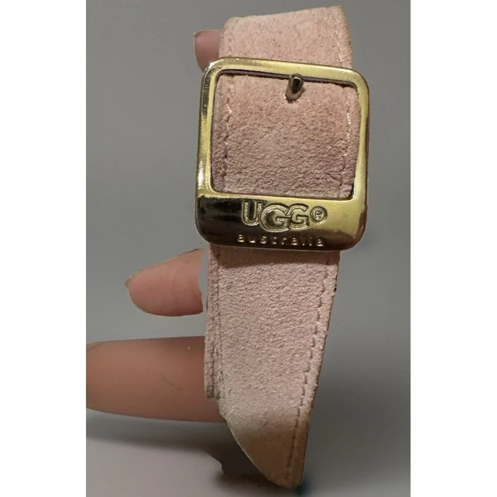 RARE UGG Australia E4216 Pink Shearling Suede Crossbody Bag NWT Neiman Marcus